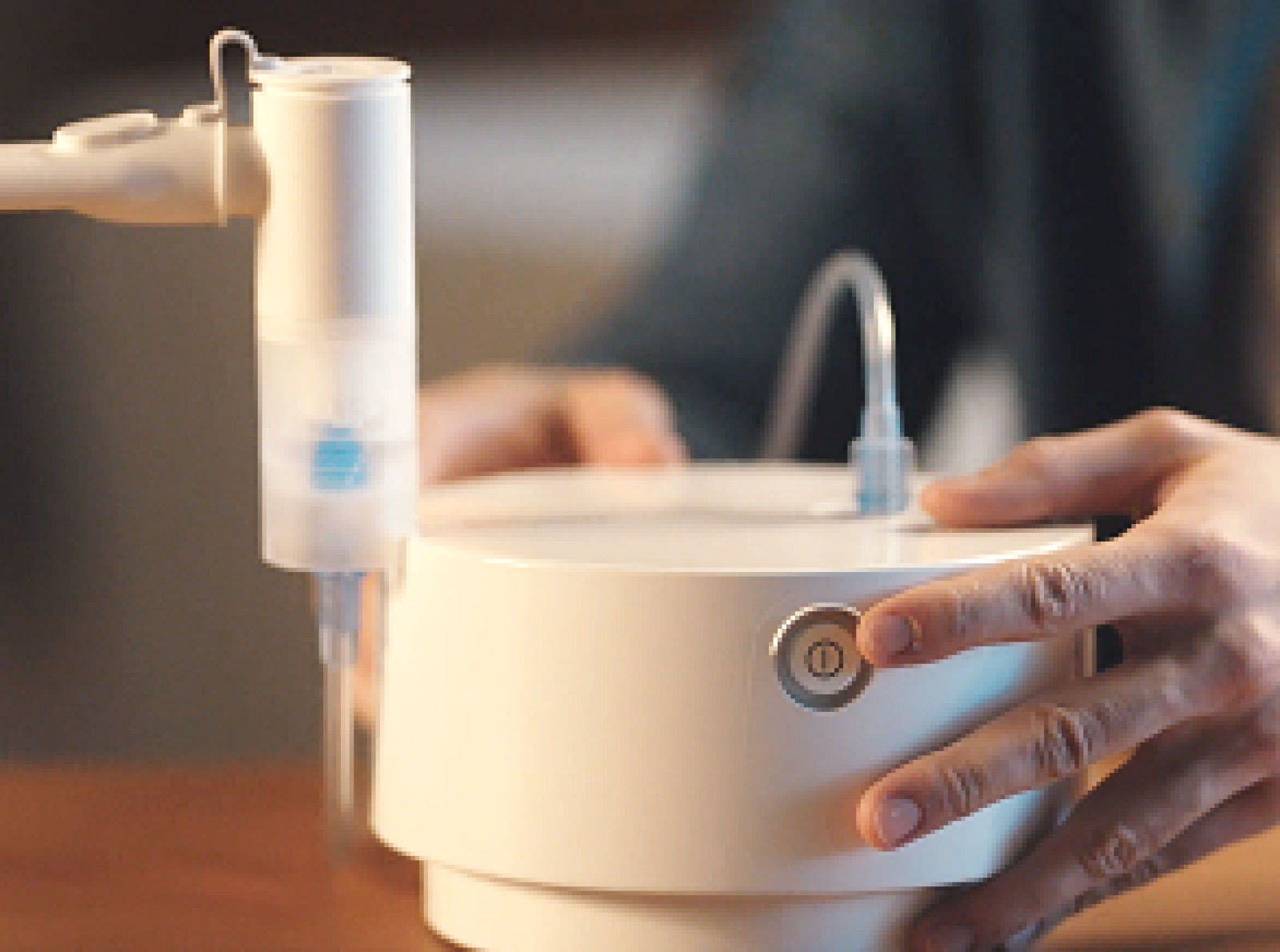 Closeup of nebulizer unit