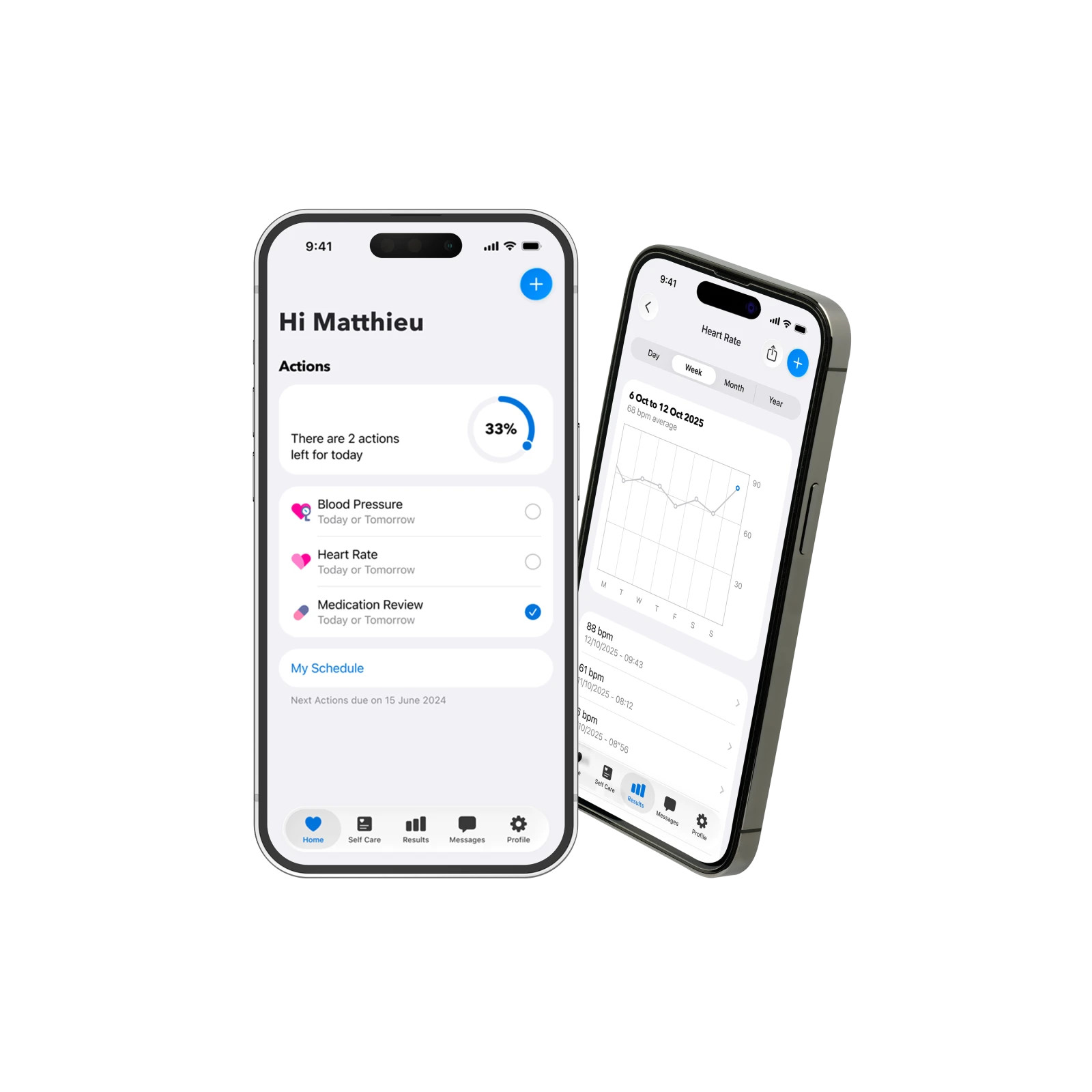 OMRON connect app on phone