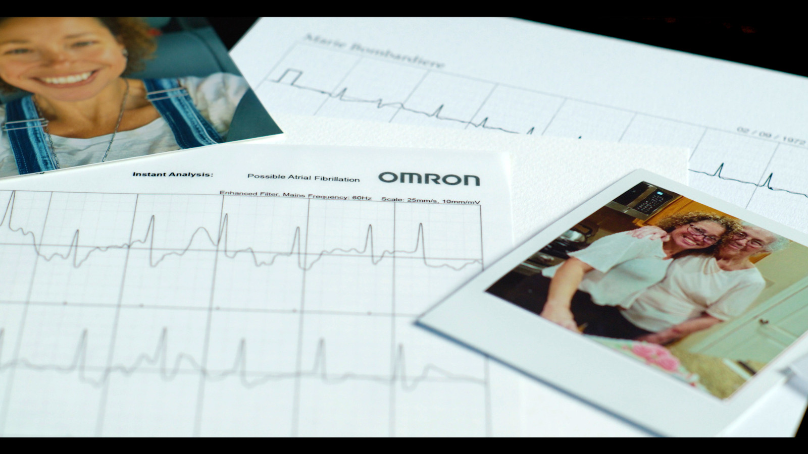 The Sound of AFib: Two photographs and EKG print out
