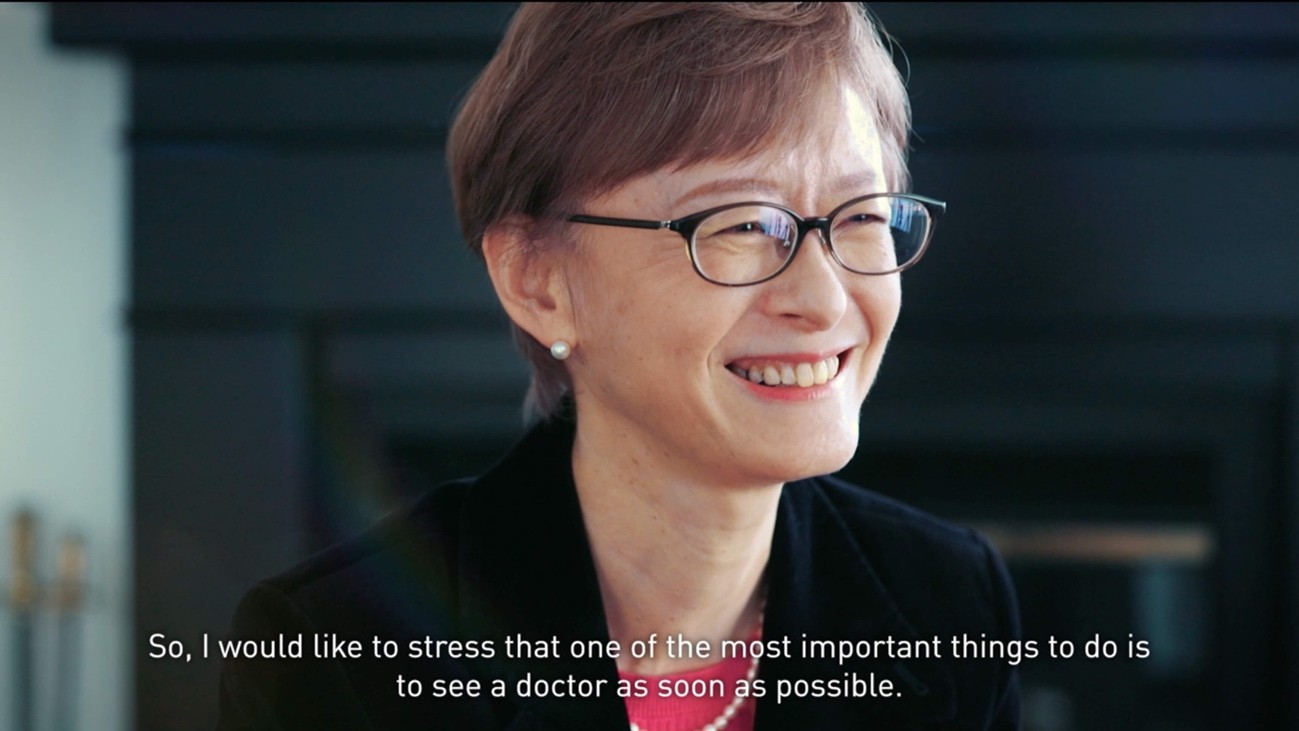 Prof. Kyoko Soejima: I would like to stress that one of the most important things to do is to see a doctor as soon as possible