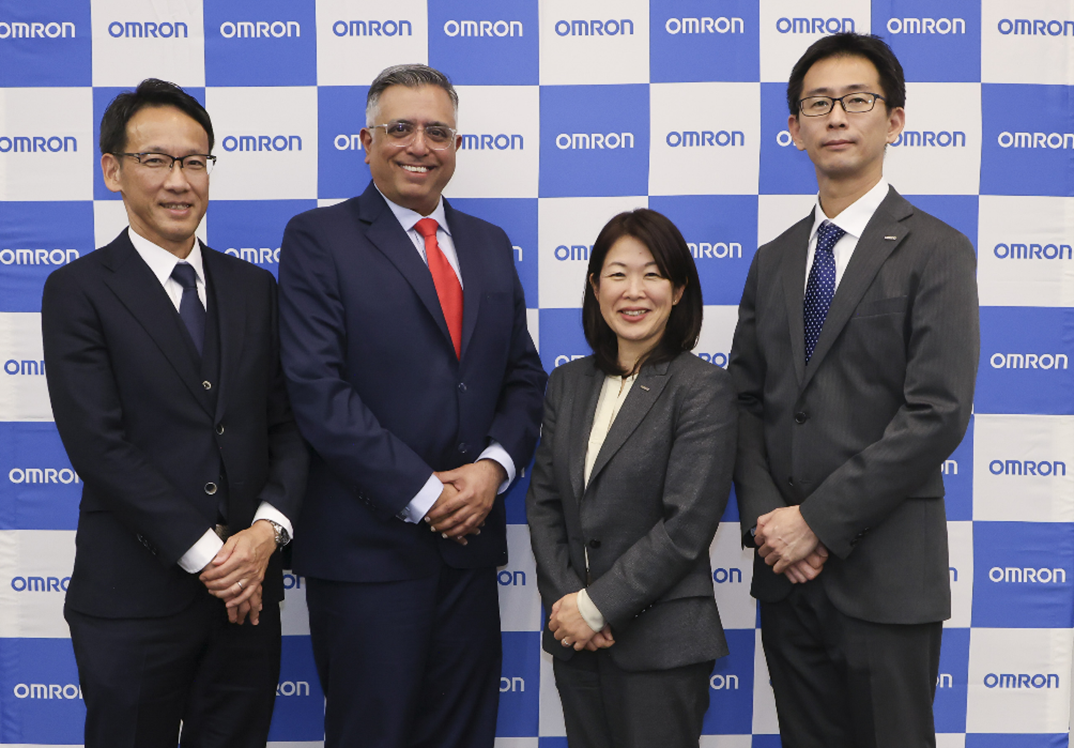 Ayumu Okada, Daisuke Nozaki and Nobutoshi Kobayashi from OMRON and Dr. Charit Bhograj from TRICOG